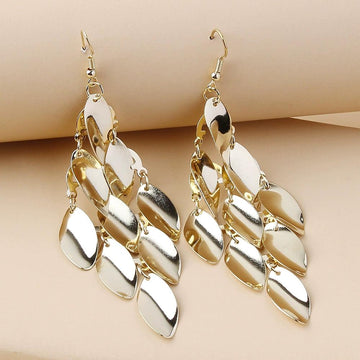E1577 - Fashion Metal Multi-layer Disc Earrings